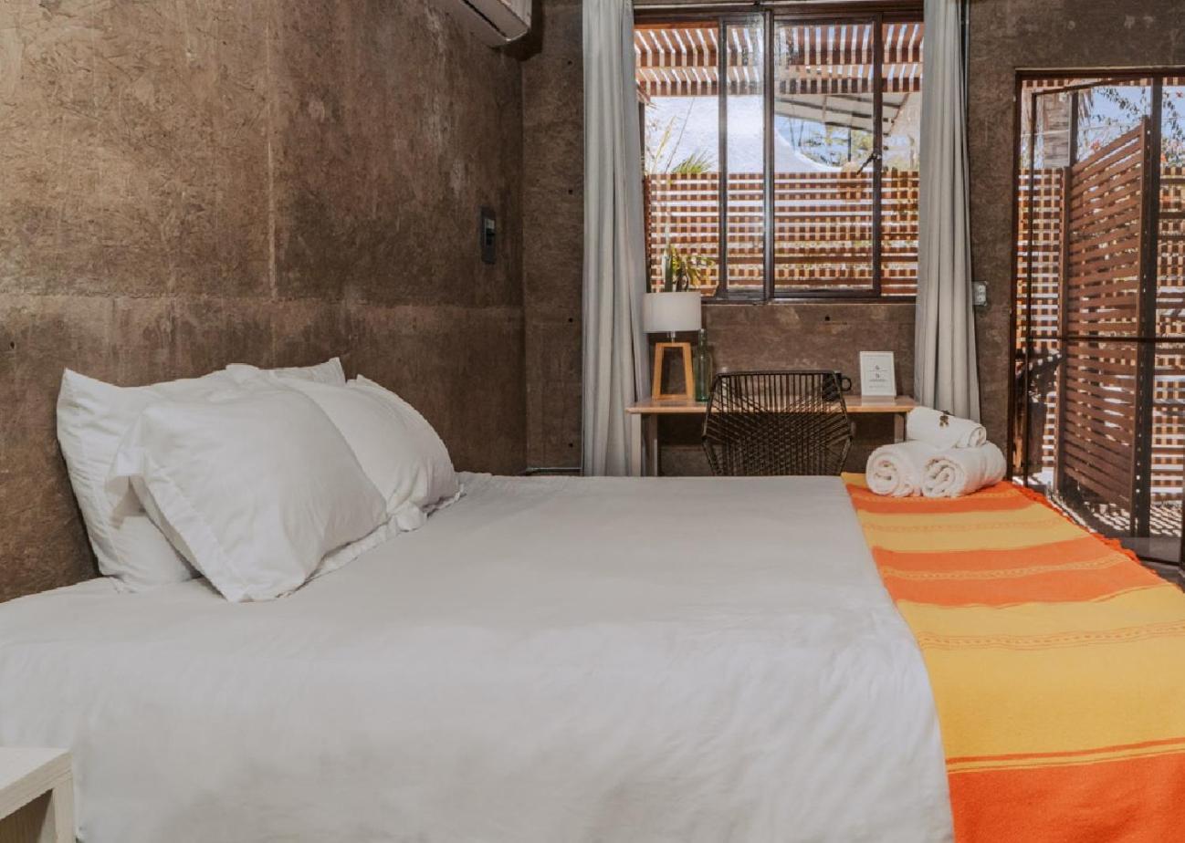 Small Private King + Private Bathroom+ Patio (Room 3)