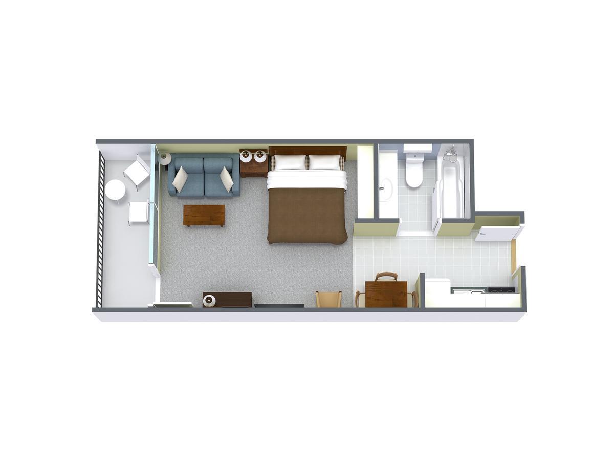 1 Bedroom Oceanfront Efficiency 2 Queen Beds B1