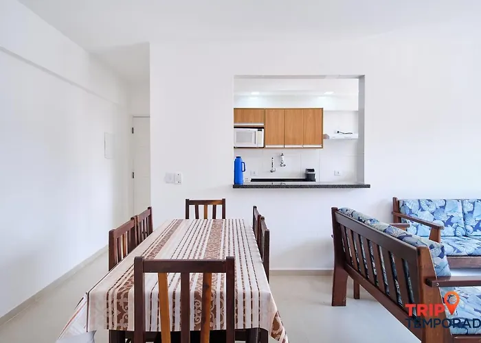 Apartamento com ar condicionado à 100 metros da praia - Edifício Ibiza