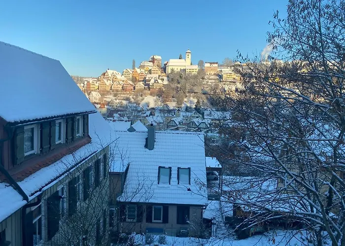 Retro Ferienwohnung mit Schlossblick im Nordschwarzwald