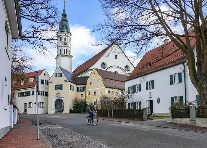 Ferienwohnung Zugspitze - 95qm Maisonette in Mering Zentrum