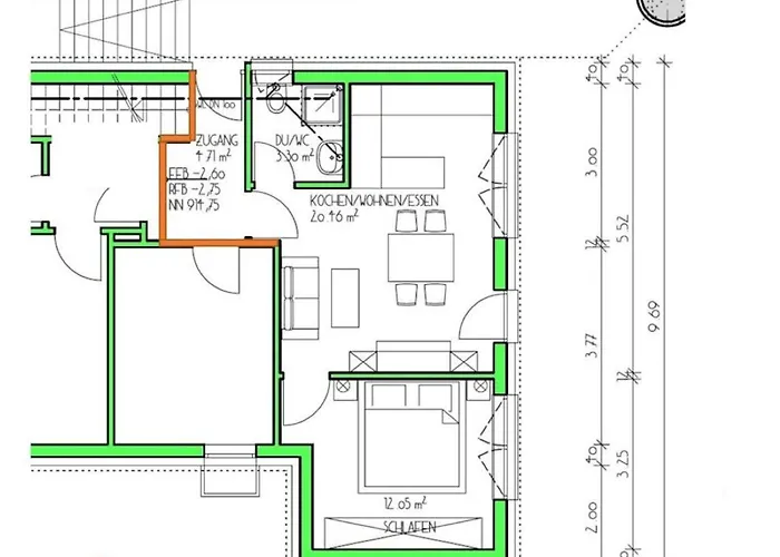 Ferienwohnung mit eigenem Garten und Bergblick