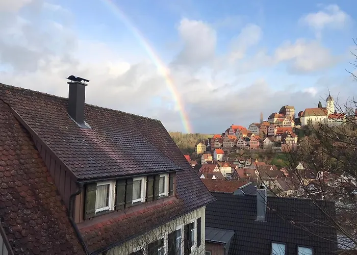 Retro Ferienwohnung mit Schlossblick im Nordschwarzwald