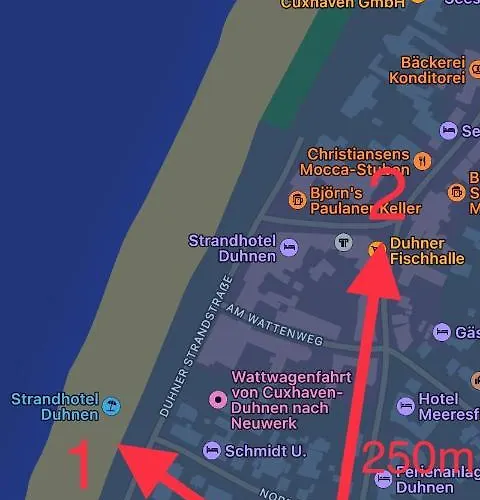 Traumhafte Ferienwohnung Seeperle in Cuxhaven - Duhnen mit Teilseeblick in 1A Lage