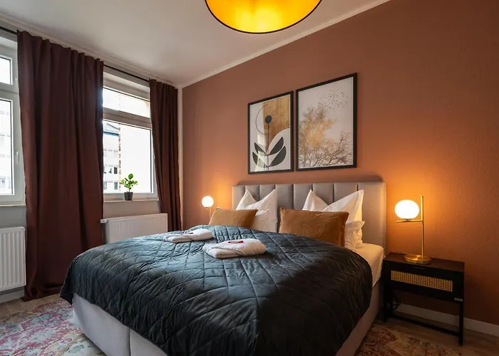 maremar - Design Apartment - Luxus Boxspringbett - Zentral - Küche - Arbeitsplatz - Highspeed WLAN