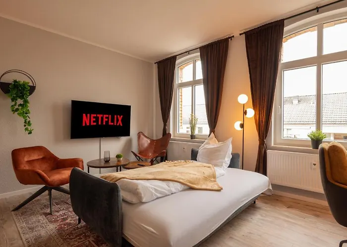 maremar - Style Apartment im Zentrum - Luxus Boxspringbett - Küche - Arbeitsplatz - Highspeed WLAN