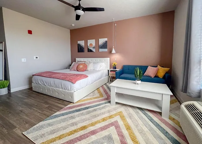Boho-Luxe Studio - Pink Accents & Mountain Calm