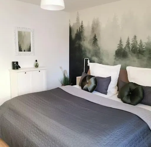 Schöne große Ferienwohnung BASILIKABLICK stadtnah ruhig Nähe Bodensee mit Aussicht