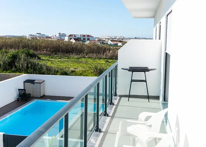 Sal Baleal Beach Apartment - Piscina - Ac - 3 Quartos - Baleal
