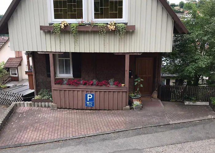 Retro Ferienwohnung mit Schlossblick im Nordschwarzwald