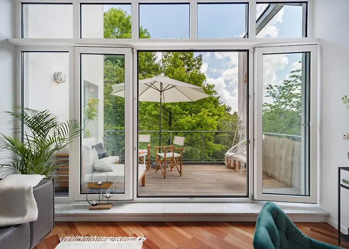 Blueberry Living - Design Loft nahe München - Dachterrasse - S-Bahn