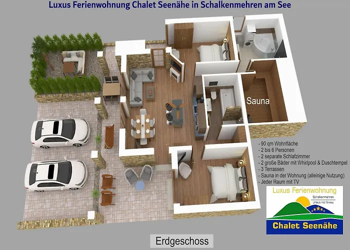 Luxus Ferienwohnung Chalet Seenähe