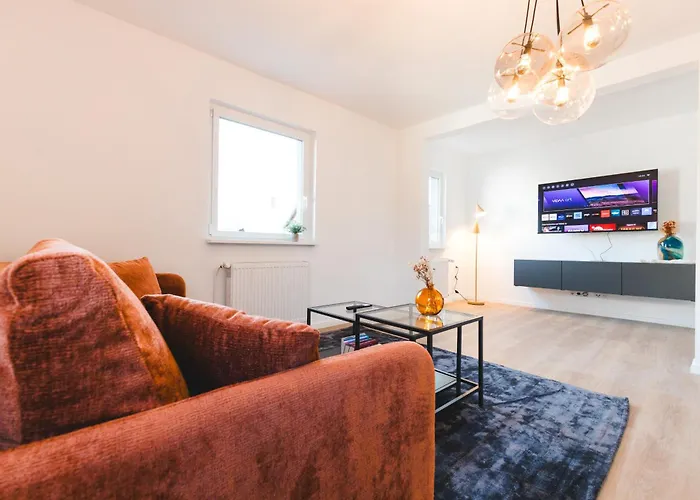 Ferienwohnung für 4: WiFi, Küche, Netflix, Zentral