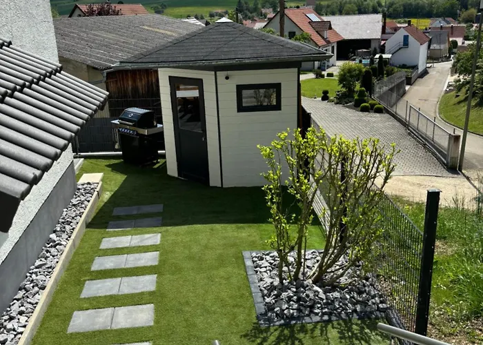 Zirben Spa - Wellness Ferienwohnung in Bayern l Altmühltal l Privater Whirlpool&Sauna l DTV 5 Sterne für Paare und Familie