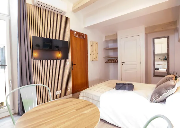 Parking Inclus Vieil Antibes 200M Mer Climatise Studio 2 Personnes
