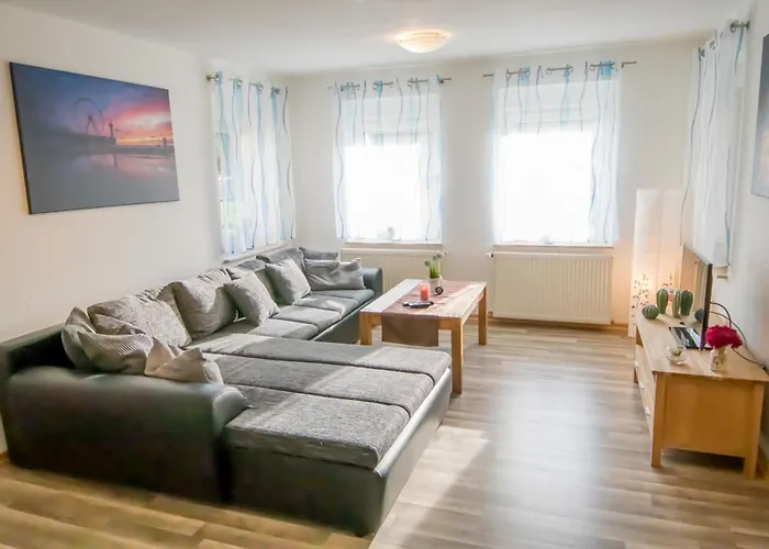 Ferienwohnung Werrablick Hedemünden - Gartenbenutzung mit Grill - WLAN