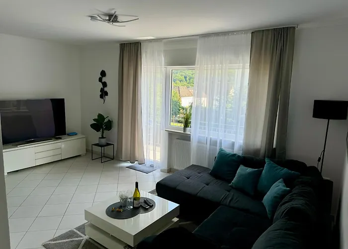 Traumhafte Kurstadt Apt Moderne 2ZKB Balkon P-Platz 7-24 Flexible Check-in