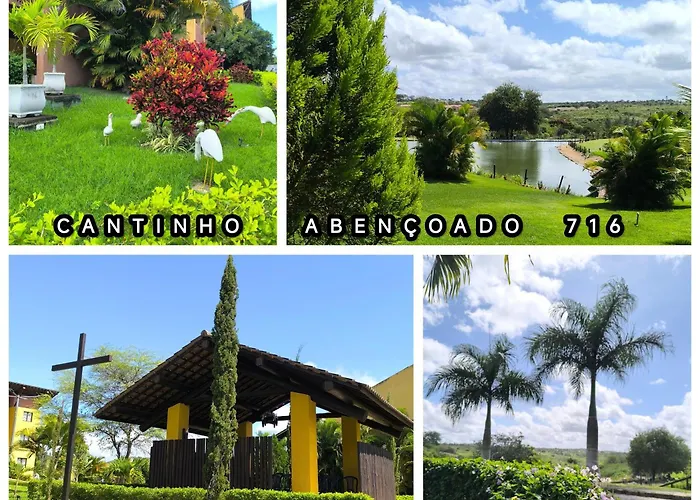 Cantinho Abençoado - Flat no Winterville Gravatá - Piscinas Aquecidas, Lago e Parquinhos