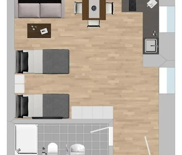 AM1082 - kleine Monteurwohnung Übergangswohnung
