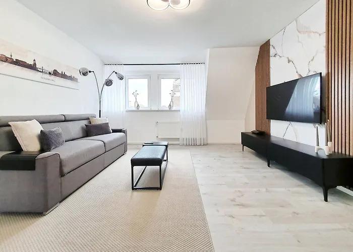LIVATION - Apartments Hamm-Mitte - 2 Zi - Nespresso - SmartTV - freeWiFi - ausgestattete Küche - 24h Check-In - bis 4 Pers pro Apartment
