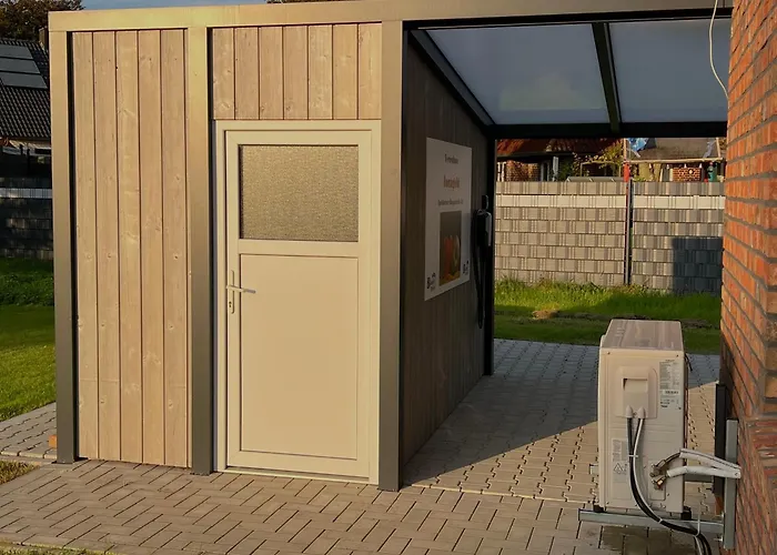 Jonagold Meppen Ebenerdig 84 qm Carport Terrasse Free WiFi Neubau 2 Schlafzimmer bis 4 Personen Einbauküche