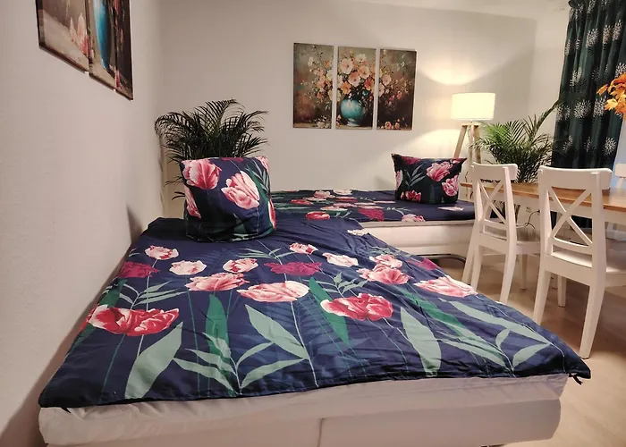Rhein Ferienwohnung 3-Zimmer Garten Free Parking Netflix Premium Disney Premium