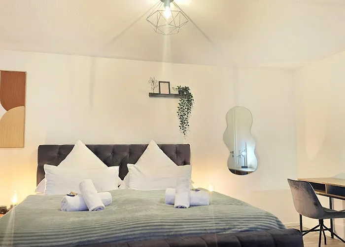 Design-Apartment II Boxspring I Balkon I Basel 10 km I Tiefgarage