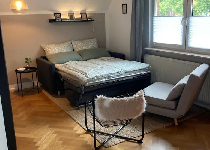 Ferienwohnung Soltau Parkplatz, Dachterrasse, Klimaanlage, 5 Gäste
