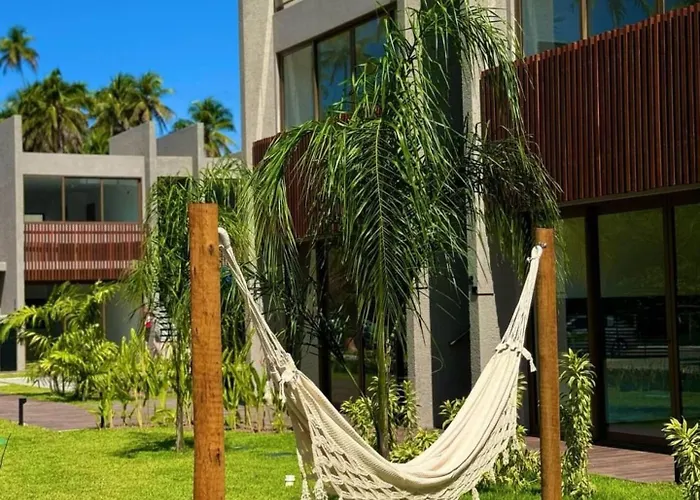 Lindo Apartamento em condomínio de frente para o mar - Villa Naluri B107