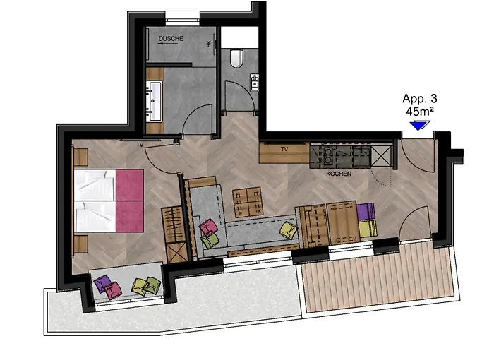 Apartment Rainer - mittendrin