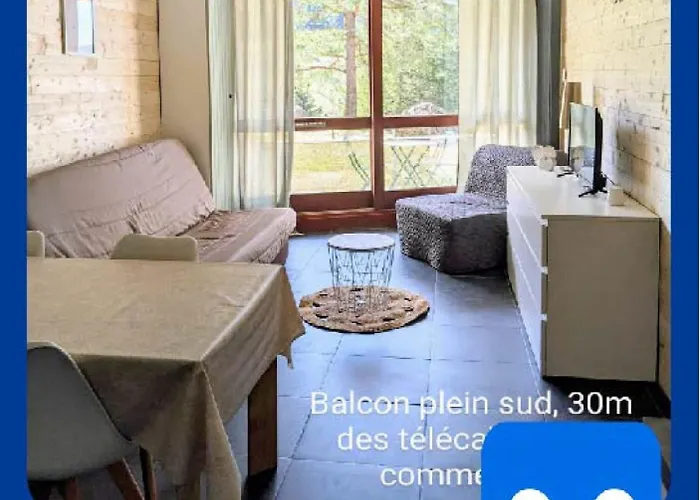 Studio 25M2, 5 Pers, 30M Des Pistes, Balcon Sud