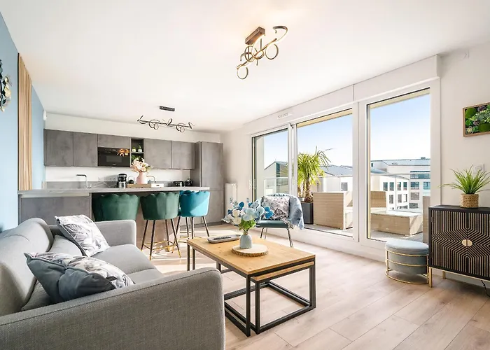Appartement Saint Malo Neuf, 2 Chambres, Terrasse, Garage