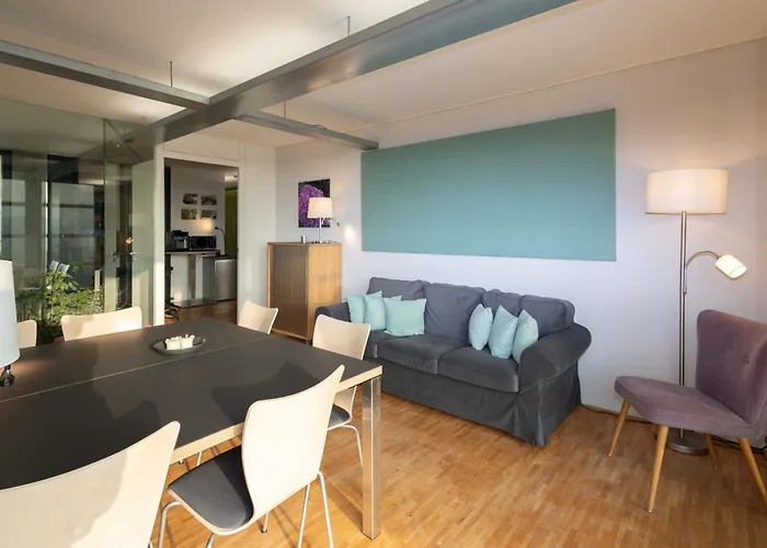 Apartment Little Manhattan - Business-27 qm-ruhig-Parkplatz-Arbeitsplatz-Aussicht