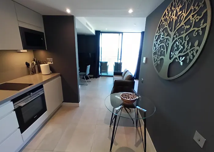New-Studio Apartments In Eurocity-Large Pool-Rock Or Sea Views-Balcony-Free Parking-Holiday And Short Let Apartments In Gibraltar