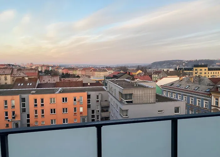 Penthouse mit Balkon in zentraler Lage in Pilsen