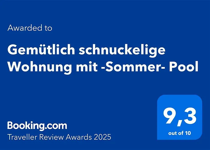 Gemütlich schnuckelige Wohnung mit -Sommer- Pool