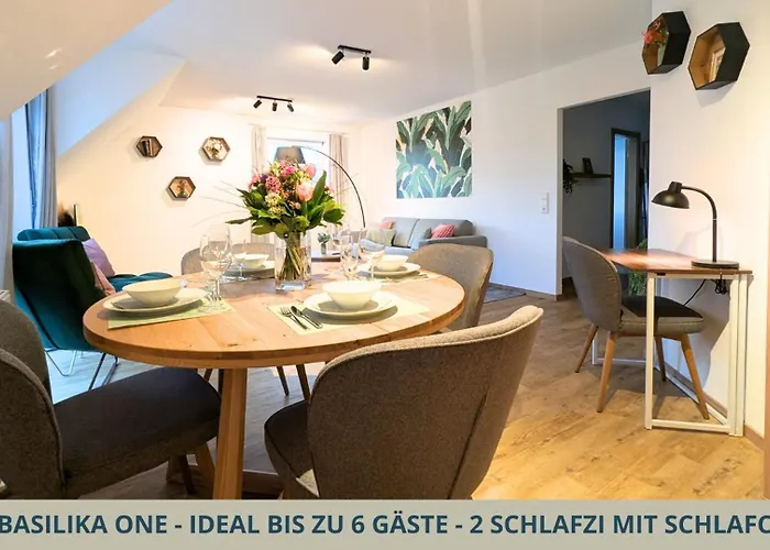 Basilika One, FEWO für bis zu 6 Pers mit 2 Schlafzi, Balkon und Tiefgaragenstellplatz