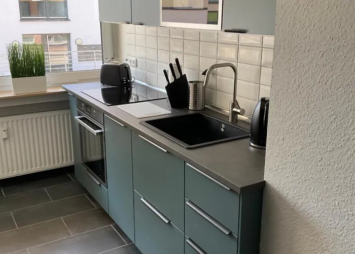 Aix Style Apartments,Top,Küche,große Gruppen