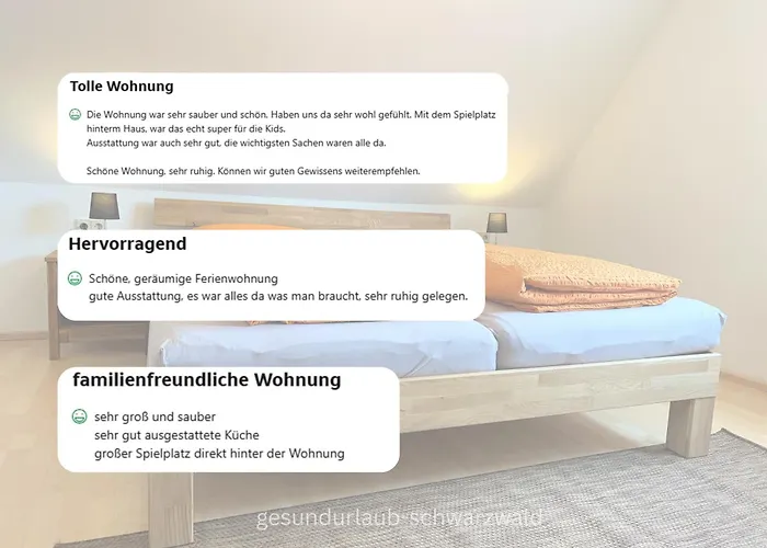Ferienwohnung Kinzigblick - Balkon - Für Kinder - mit Bettwäsche&Handtücher