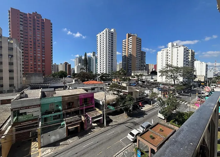ENB1047 Flat hotel no centro de SBC para 2 pp Espaço e Conforto