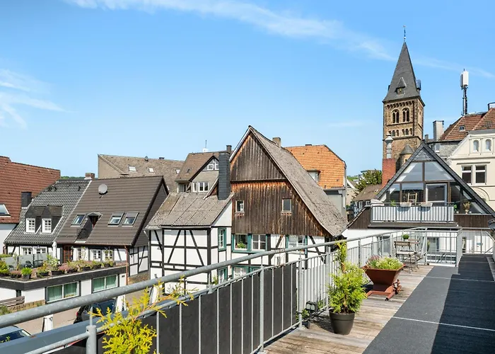 MOLA Apartments-Charmante Ferienwohnung mit Klimaanlage im Zentrum für 3 Personen-große Dachterrasse-Grill-Gratis Parken-WLAN