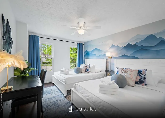 2Br Condo Near Ark For 6 Guests - Free Parking