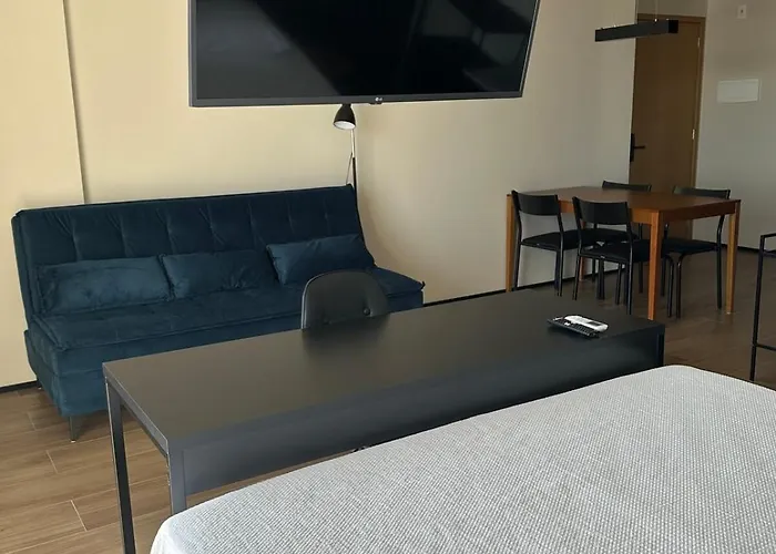 Studio moderno com vista incrível e garagem