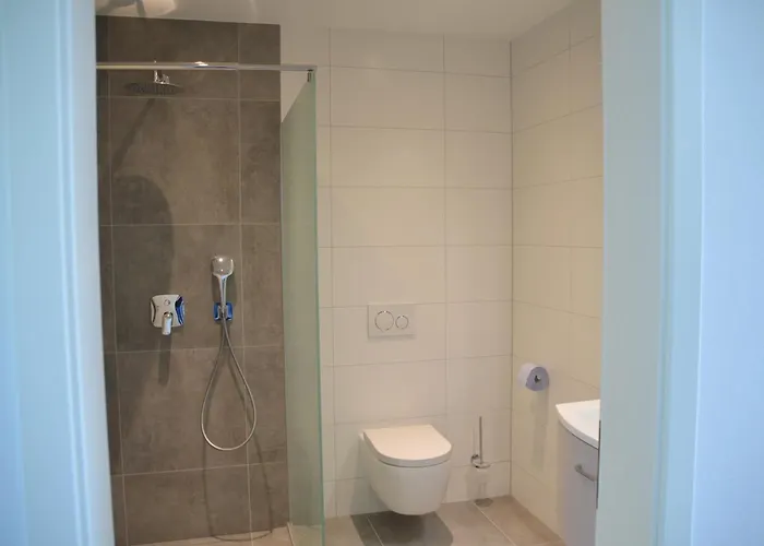 Apartment mit Küche, 2 Einzelbetten, Dusche, Parkplatz, schnellem Internet, ADA3