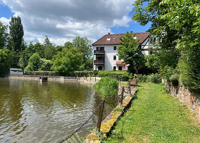 Einliegerwohnung in einer Mühle vor den Toren Frankfurts, ideal für Messegäste oder Stop Over