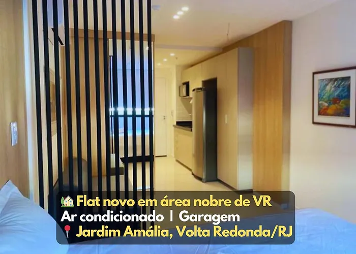 Flat moderno Garagem AR cond Jardim Amália VR