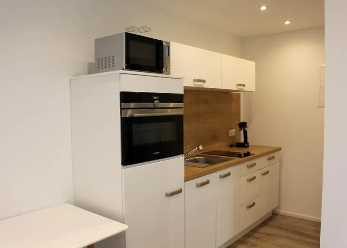 Apartment mit Küche, 2 Einzelbetten, Dusche, Parkplatz, schnellem Internet, ADA7