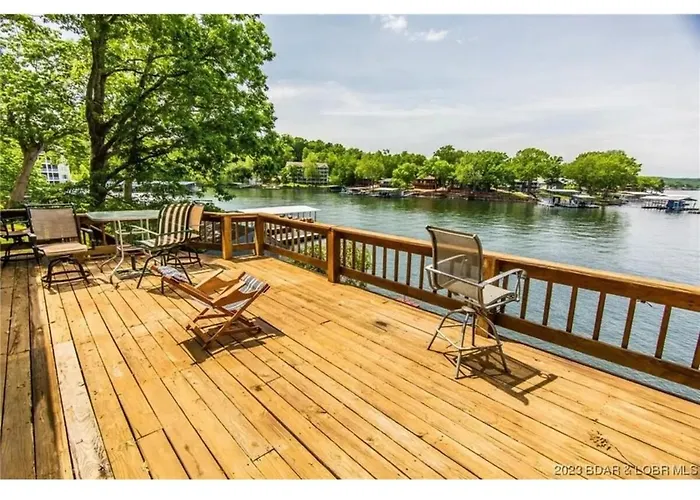 House On The Water Lake Of The Ozarks Mo Big Deck Swim Dock
