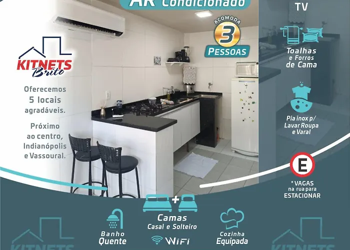 Quitinete com AR próximo à Sulanca e Assaí