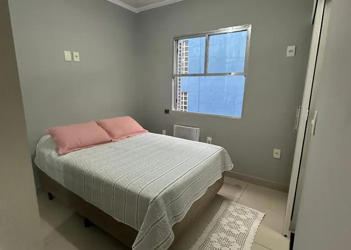 Apto 50m da praia Gonzaguinha São Vicente Edifício Estrela do Mar